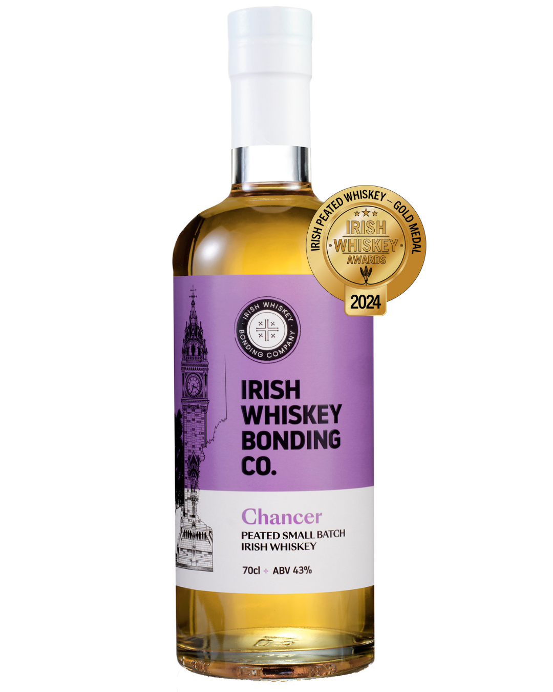 Chancer Irish Whiskey wins Gold at  the 2024 Irish Whiskey Awards held in County Down